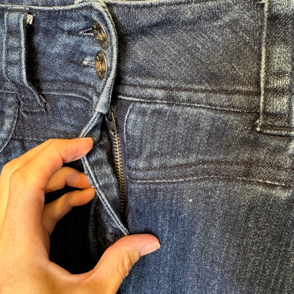 Ronen Chen Denim | Mid Rise VTG Indigo Soft Stretch Skinny Jeans - Picture 4 of 14